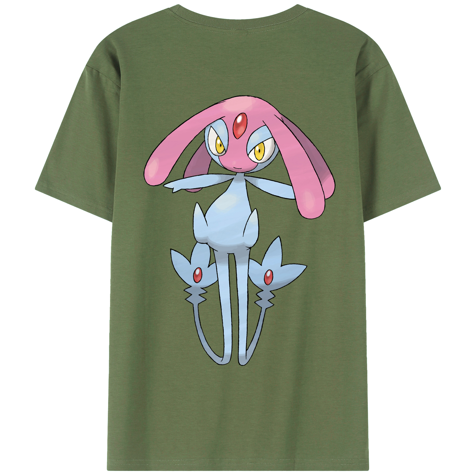 （画像用） ポケットモンスター Pokémon 綿100％ メンズ半袖Tシャツ（バックプリント） 通気性